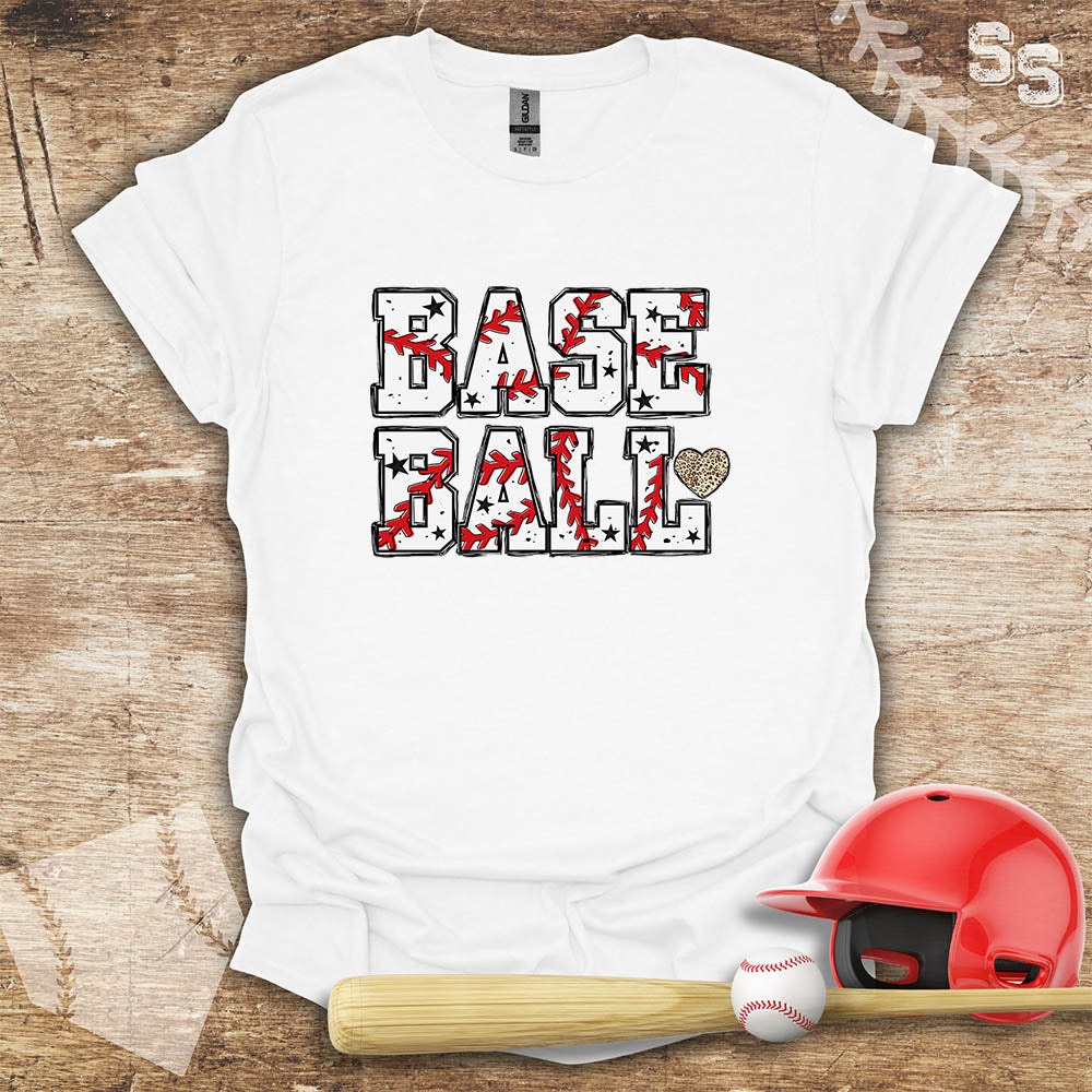 Baseball Gold Heart