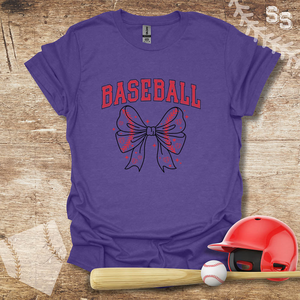 Baseball Red Bow