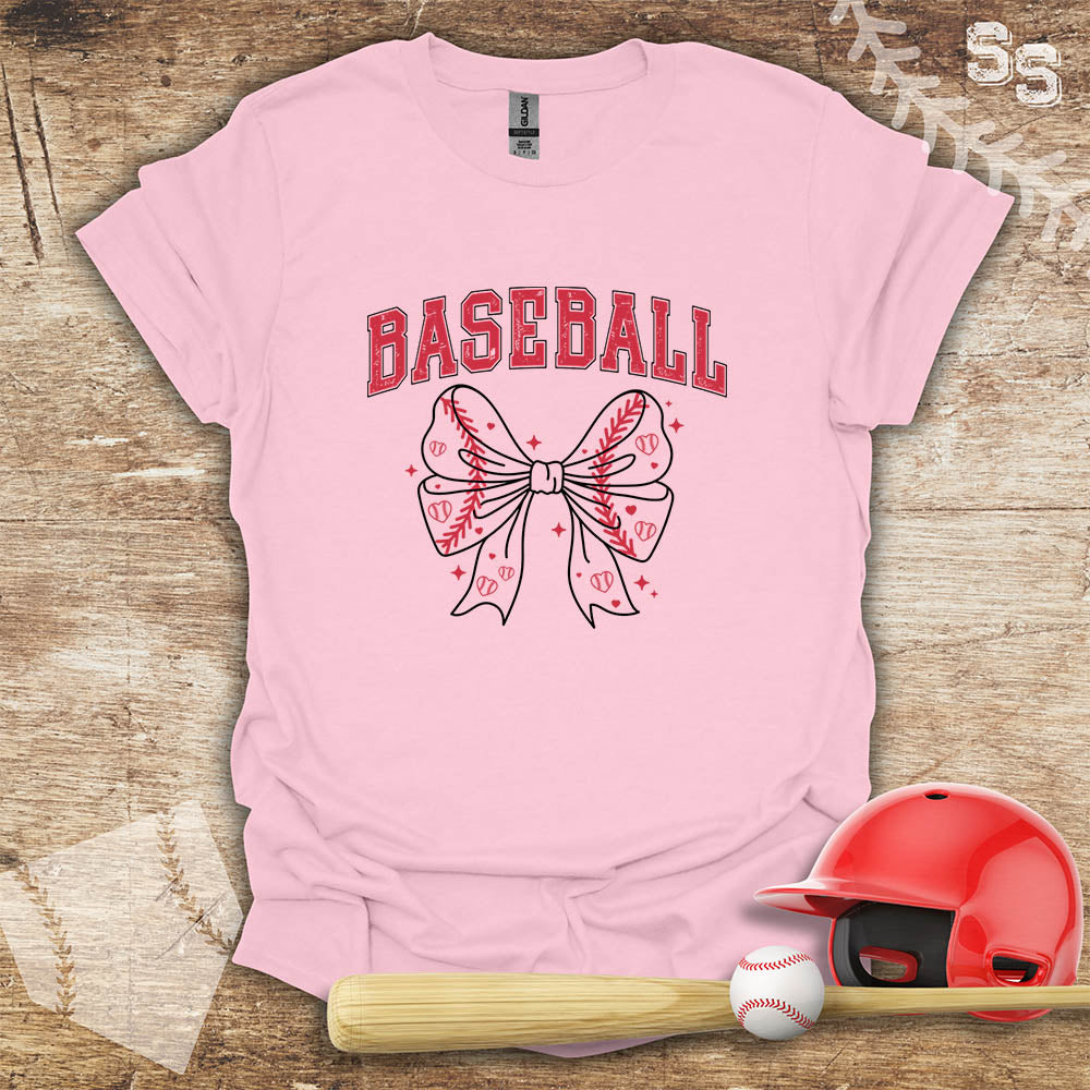 Baseball Red Bow