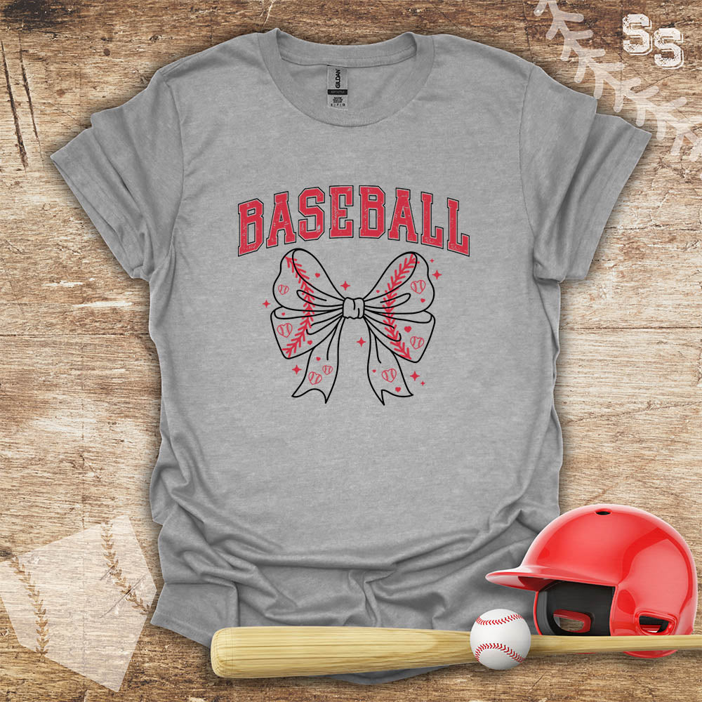 Baseball Red Bow