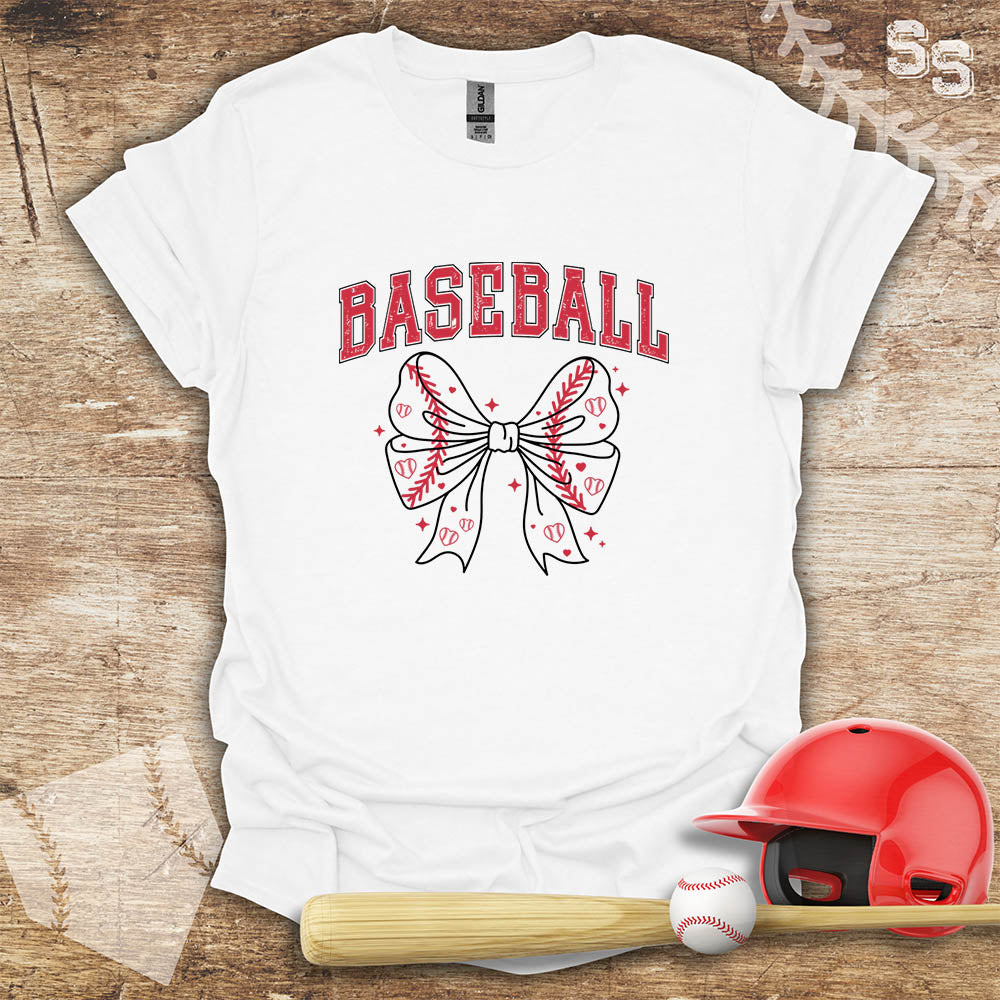 Baseball Red Bow