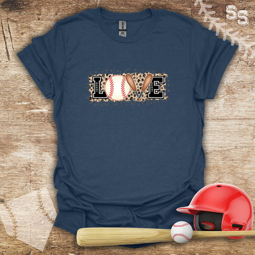 Love Baseball Leopard