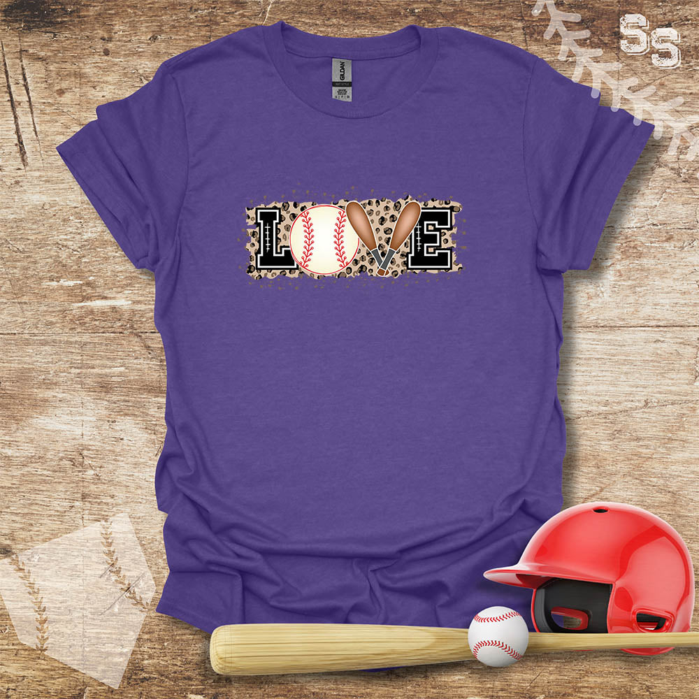 Love Baseball Leopard