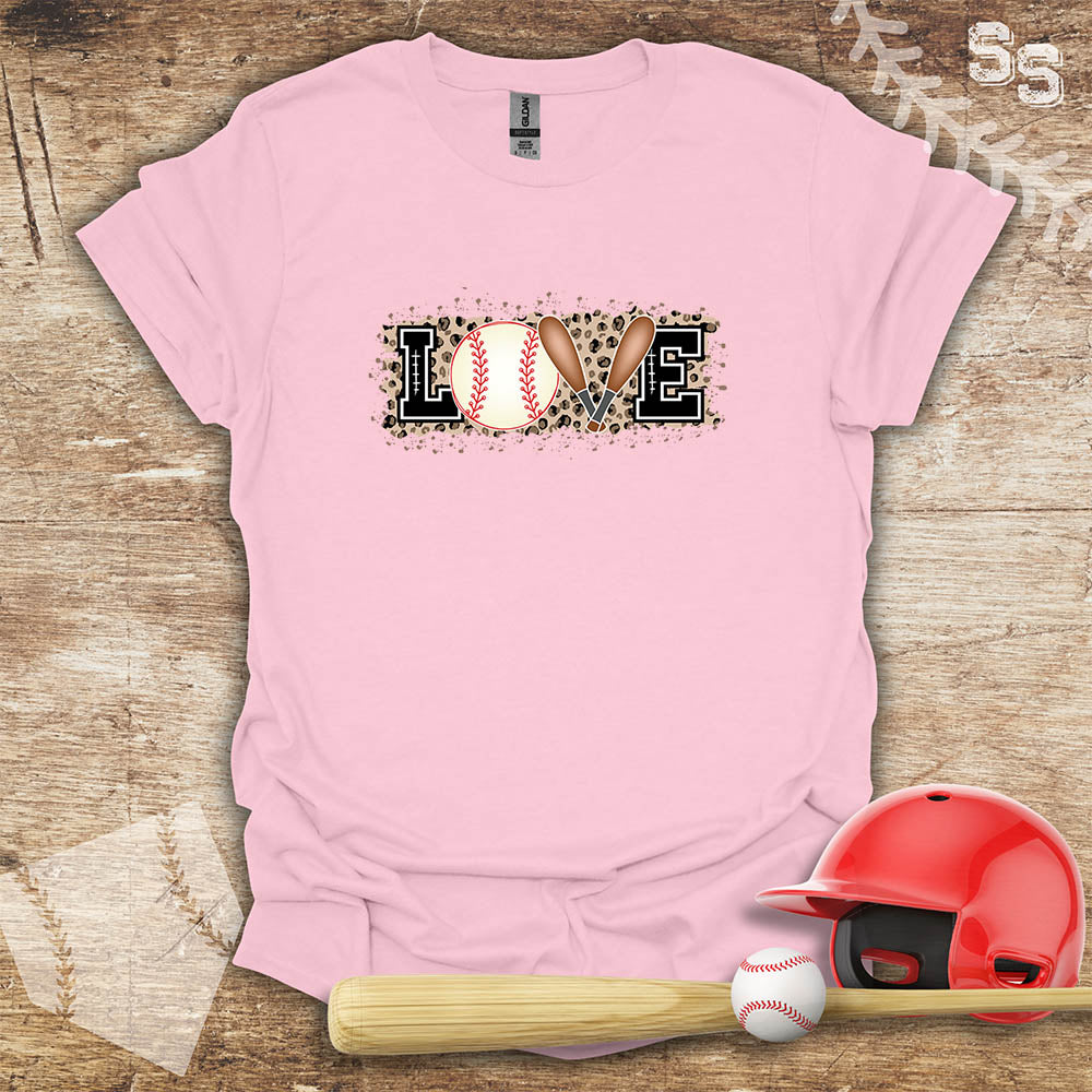 Love Baseball Leopard
