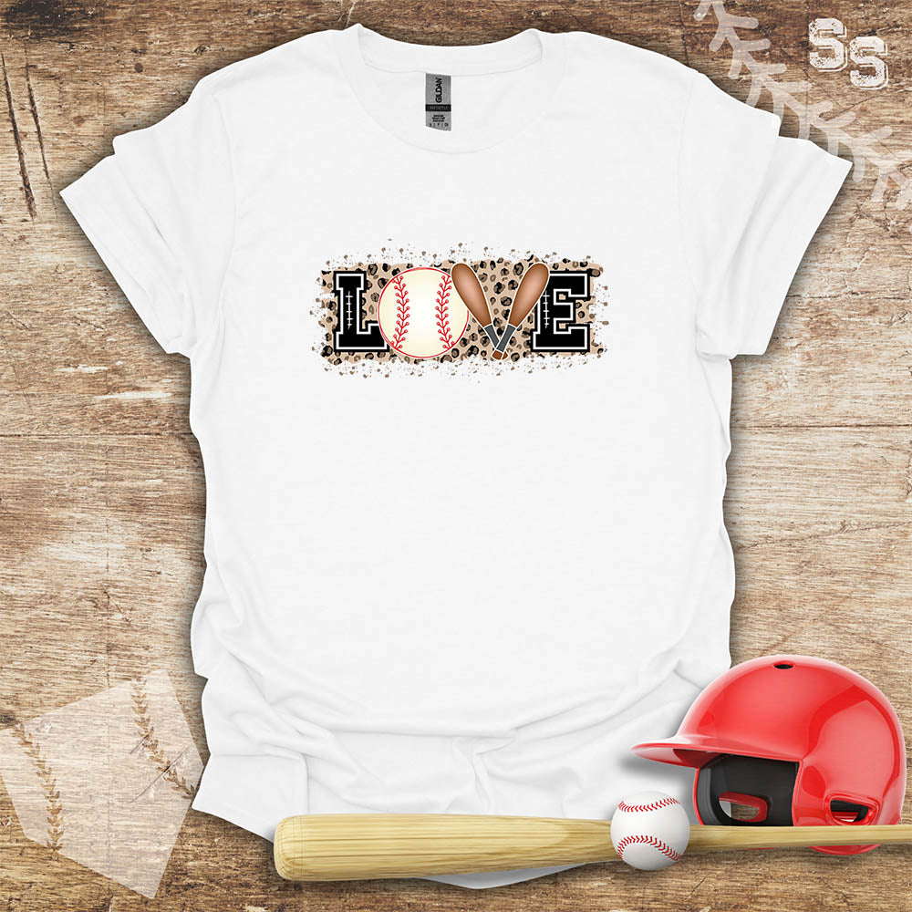 Love Baseball Leopard