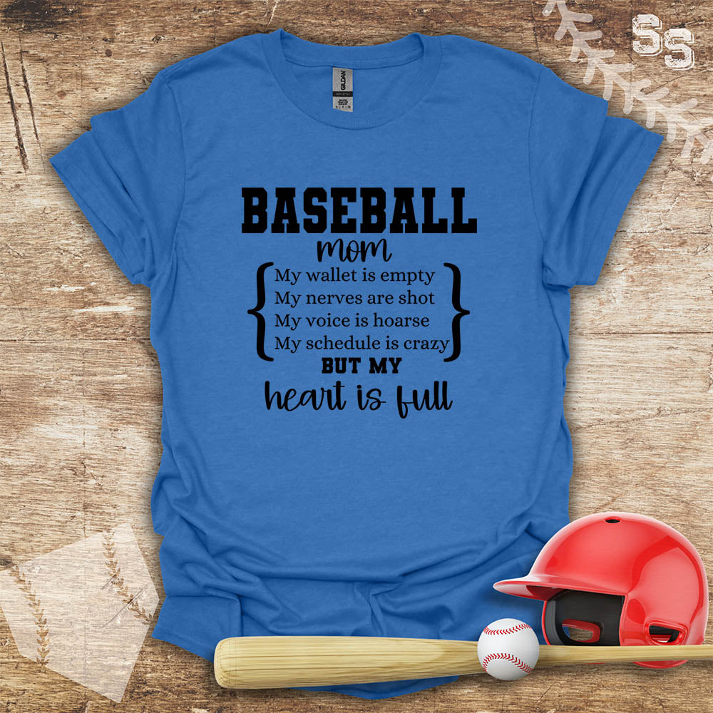 Baseball Mom Heart Full