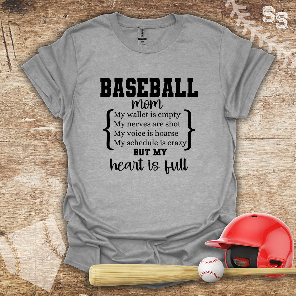 Baseball Mom Heart Full