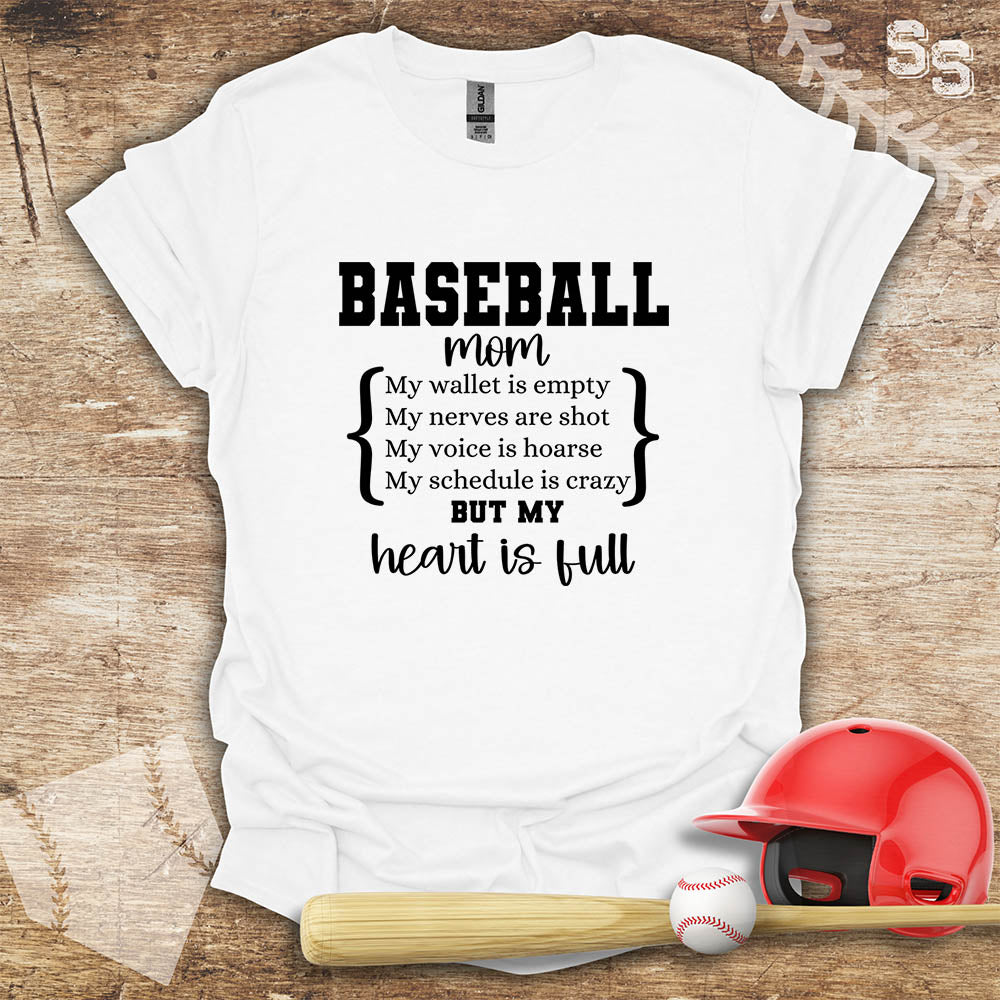 Baseball Mom Heart Full