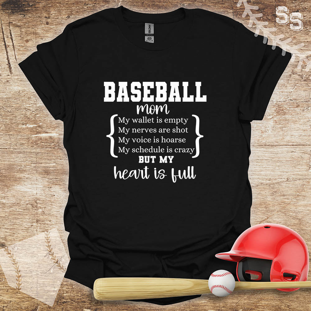 Baseball Mom Heart Full