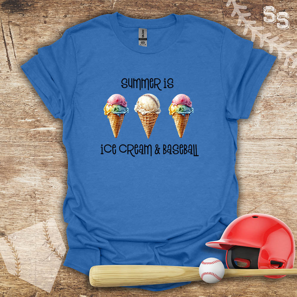 Summer Is Ice Cream And Baseball