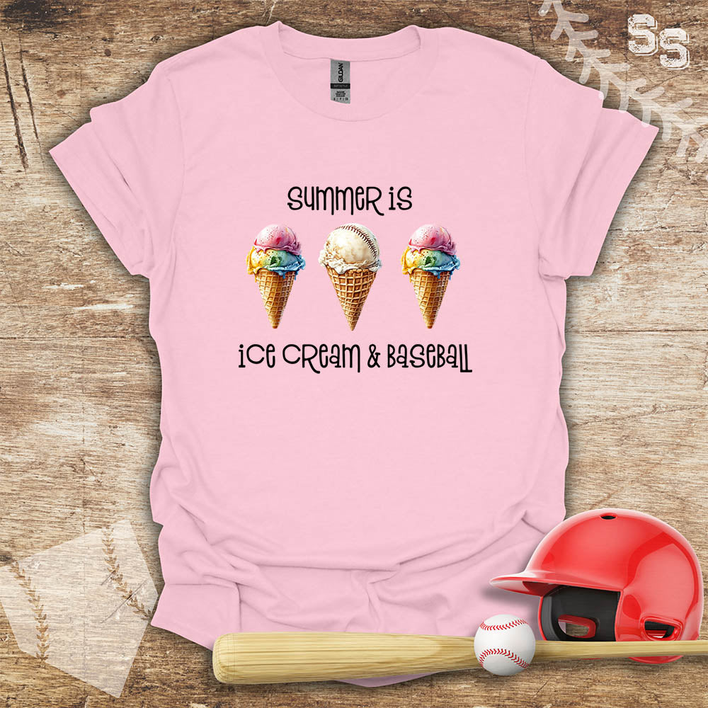 Summer Is Ice Cream And Baseball