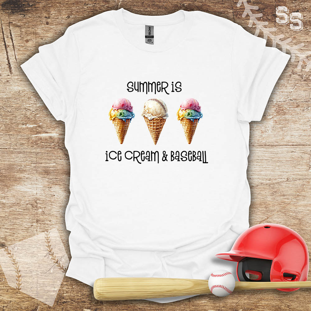 Summer Is Ice Cream And Baseball