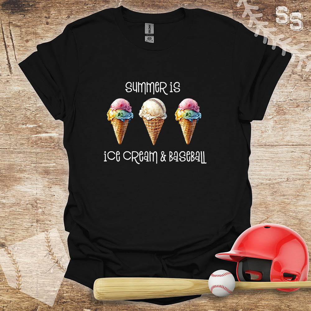 Summer Is Ice Cream And Baseball