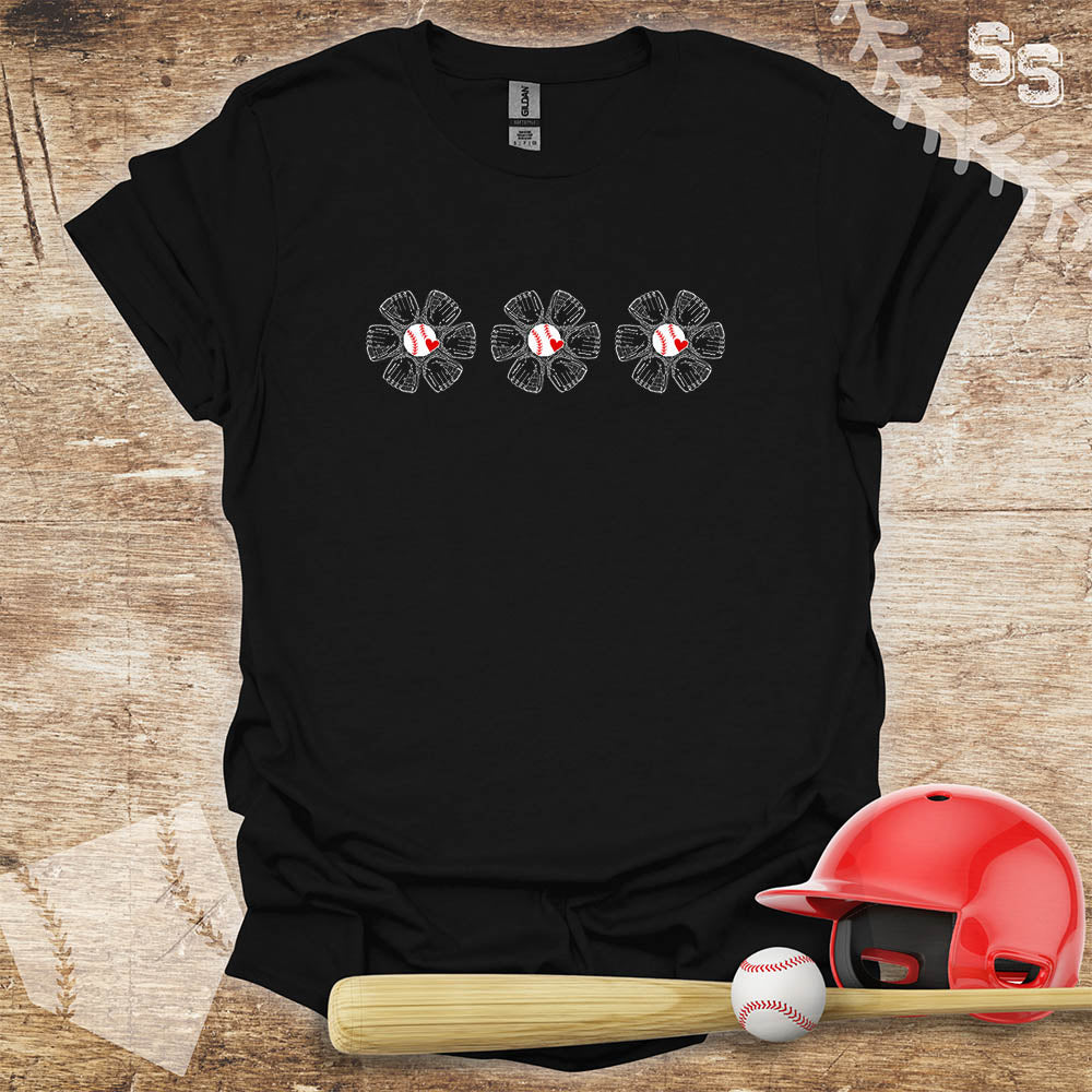 Baseball Three Glove Flowers