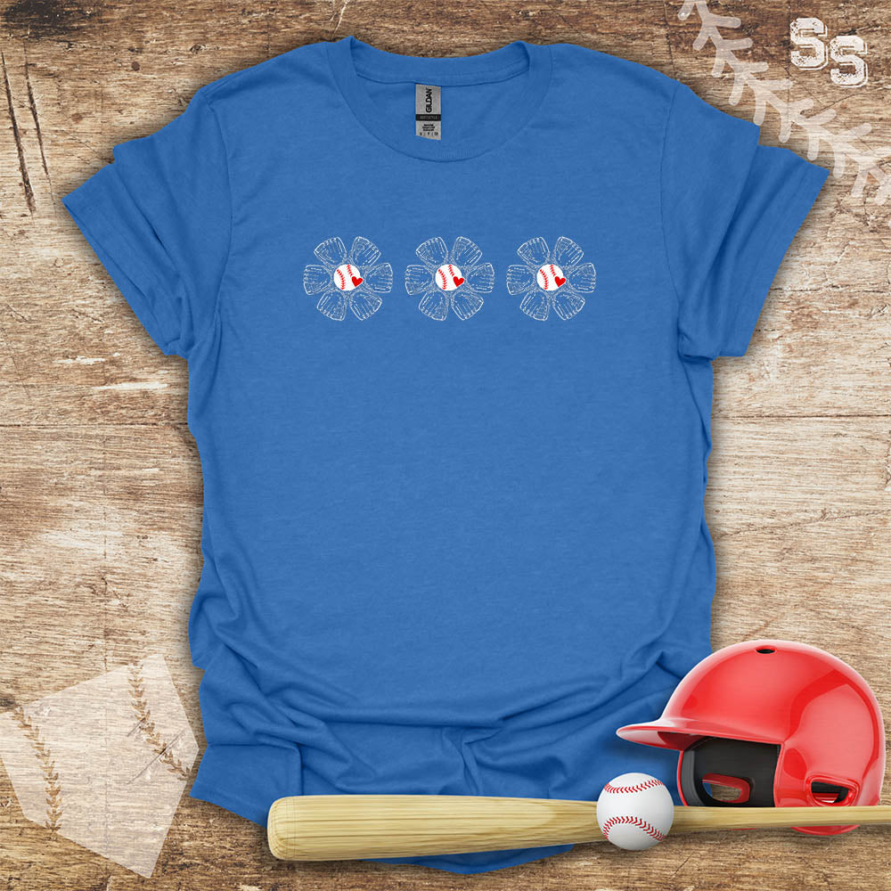 Baseball Three Glove Flowers