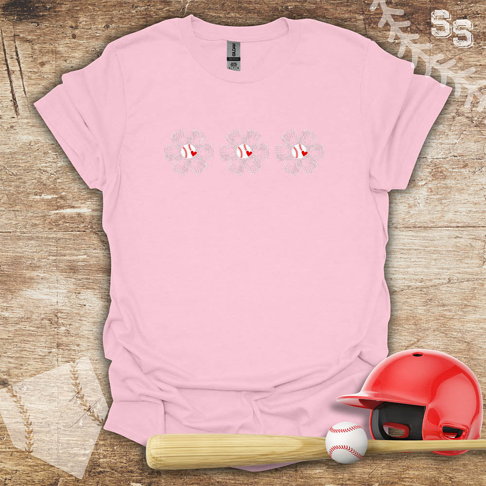 Baseball Three Glove Flowers