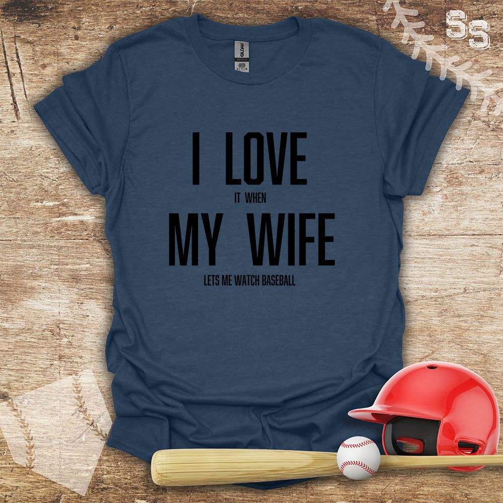 Baseball Love My Wife
