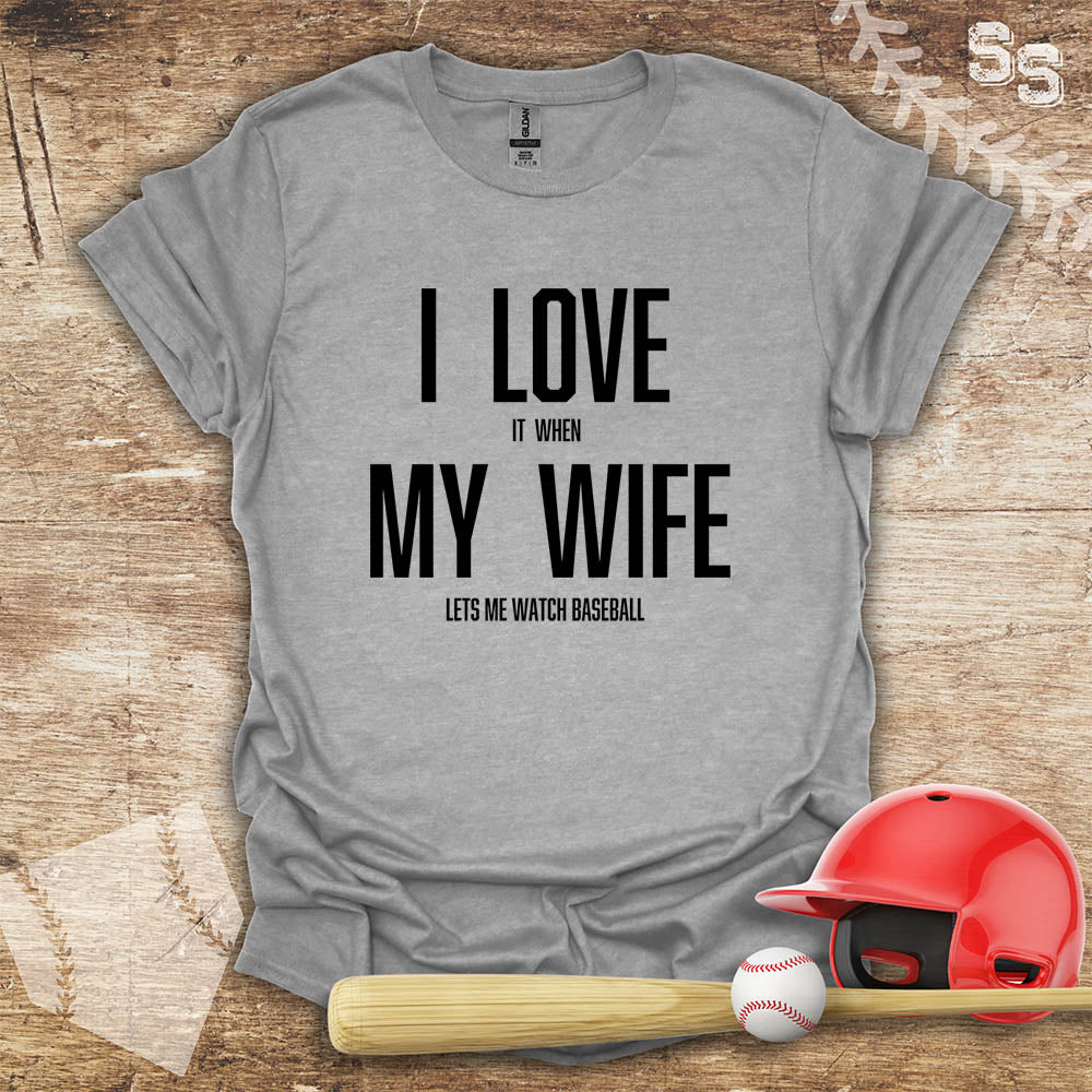 Baseball Love My Wife