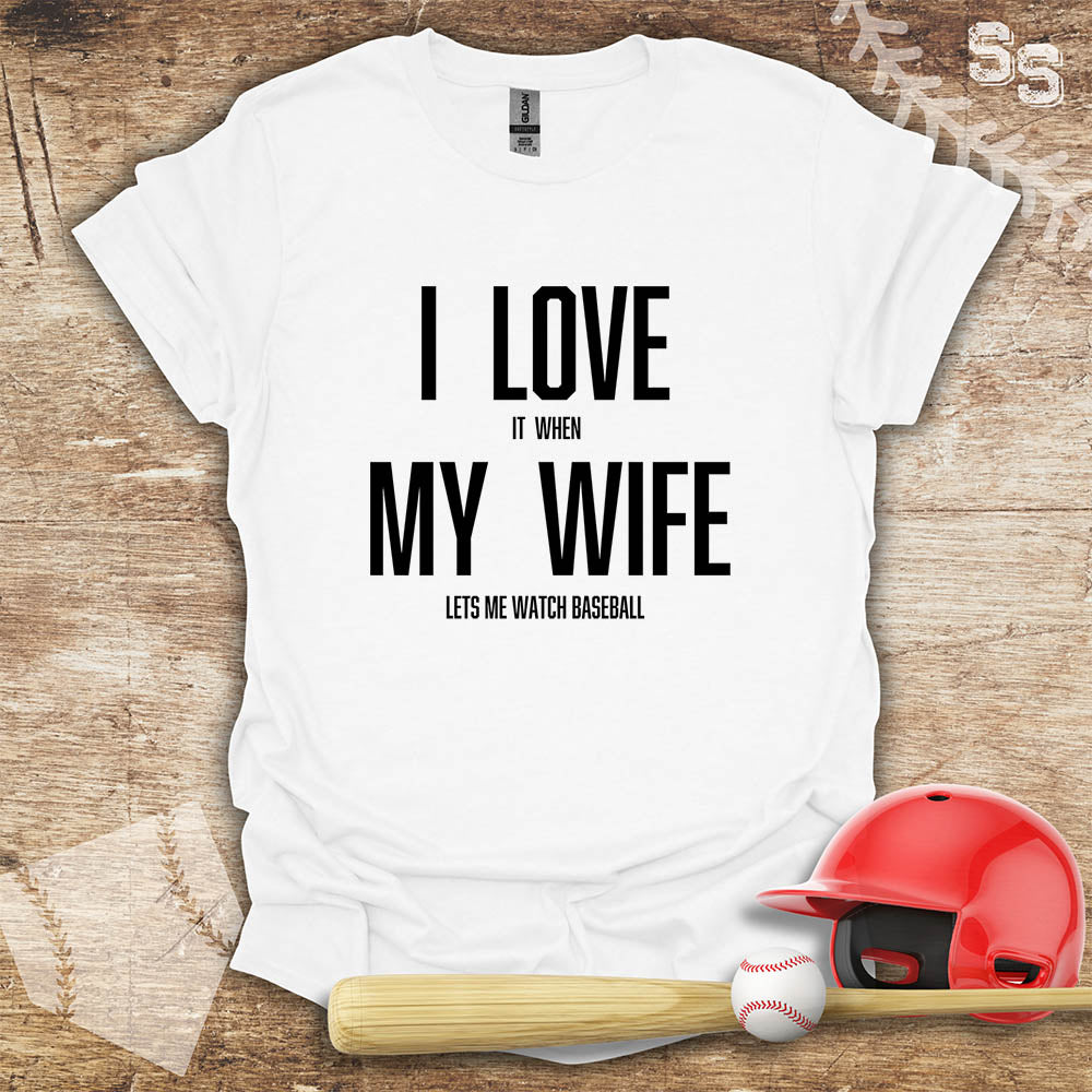 Baseball Love My Wife