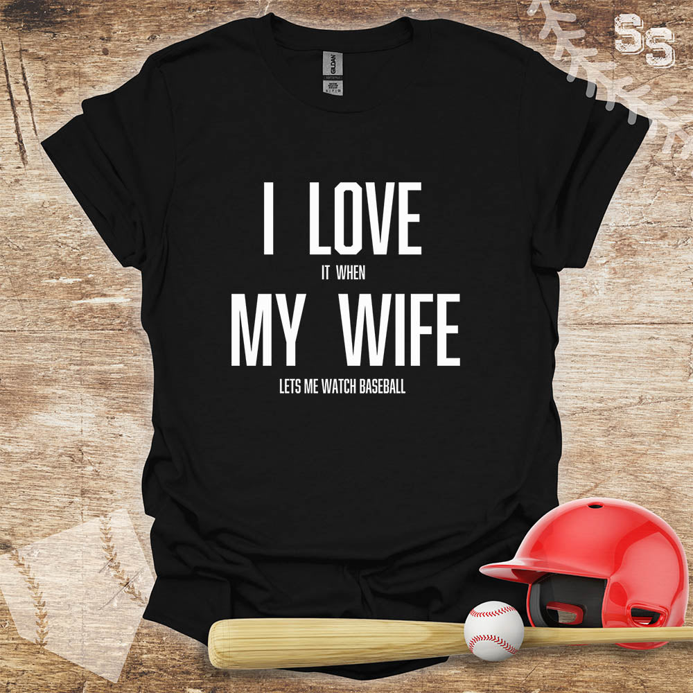 Baseball Love My Wife