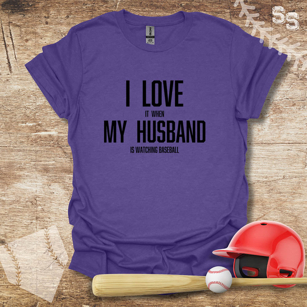 Baseball Love My Husband