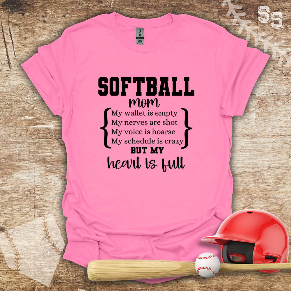 Softball Mom Full Heart