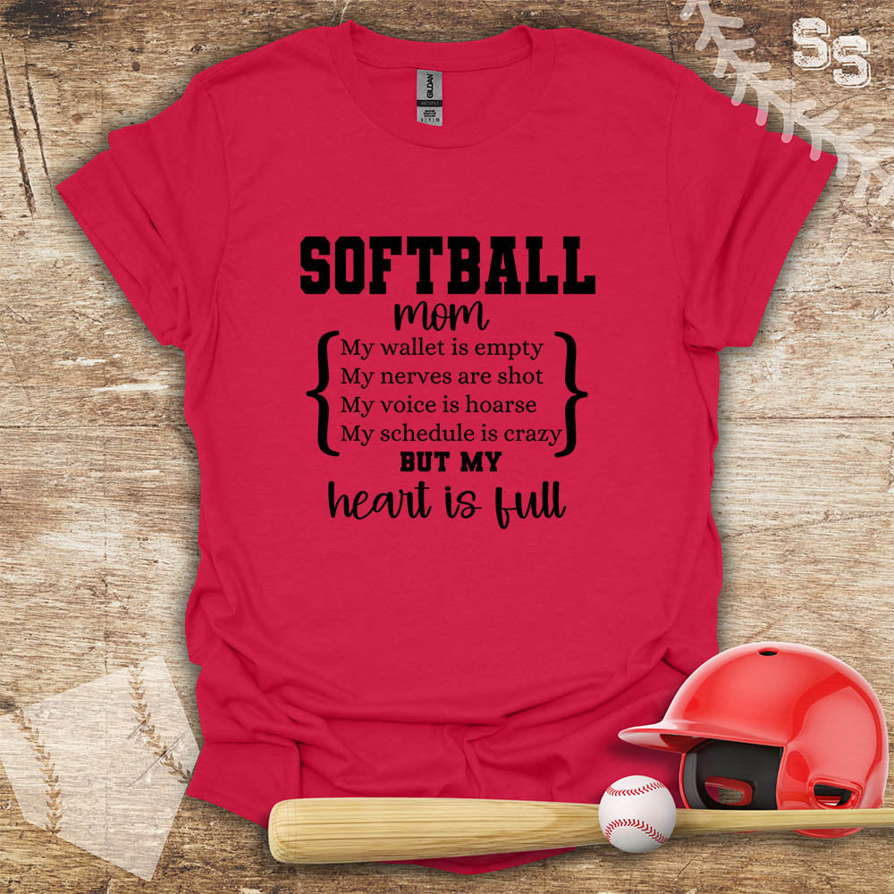Softball Mom Full Heart