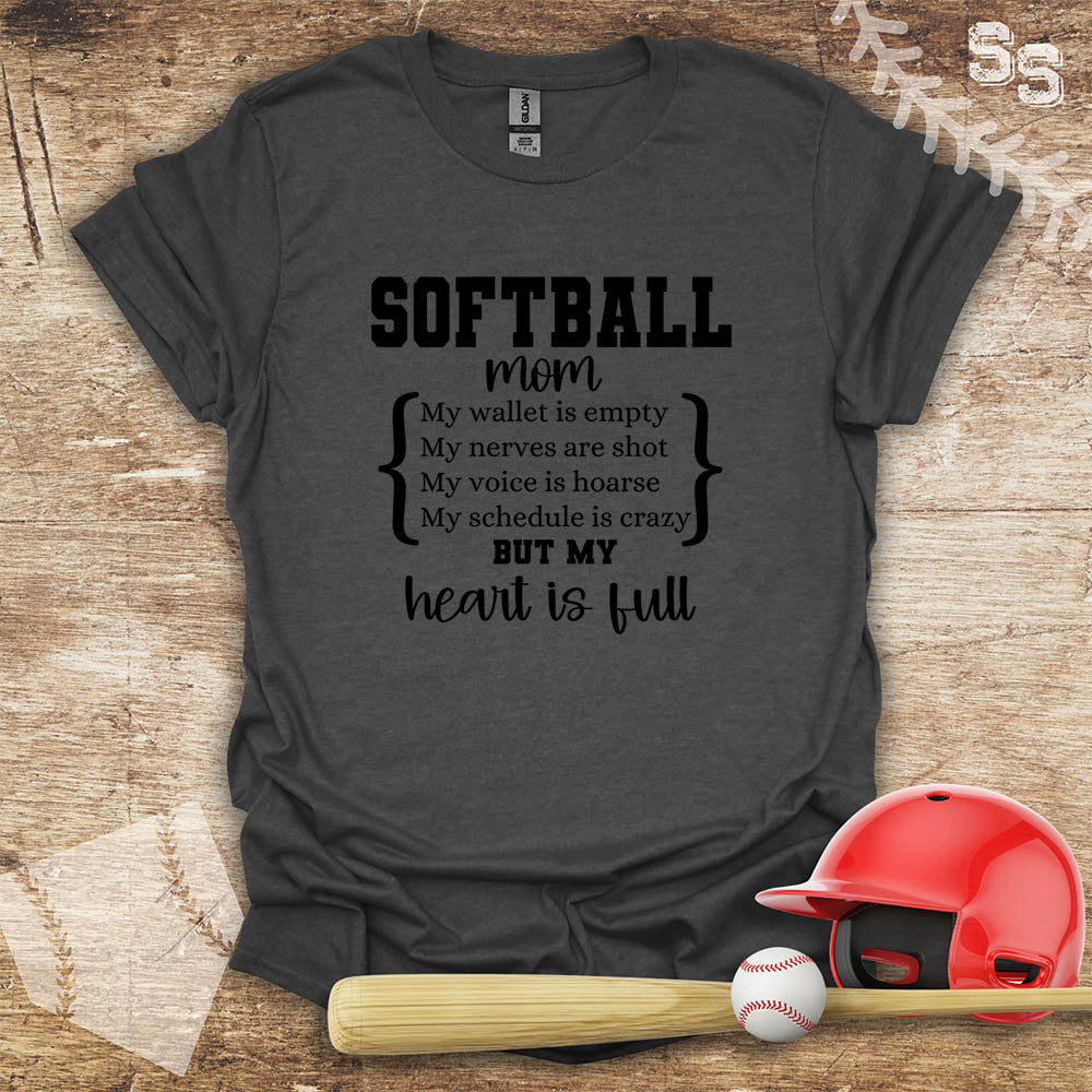 Softball Mom Full Heart