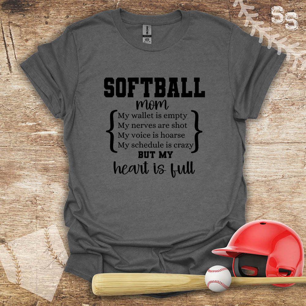 Softball Mom Full Heart