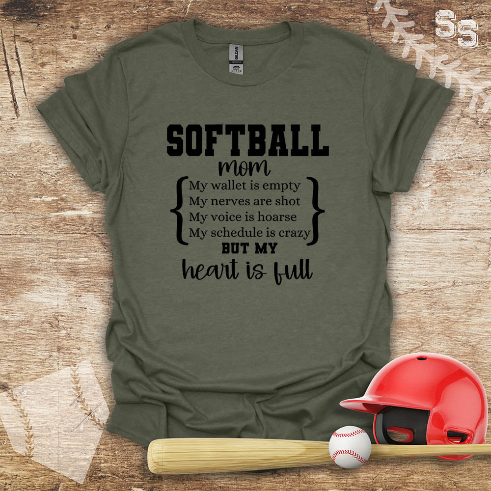 Softball Mom Full Heart