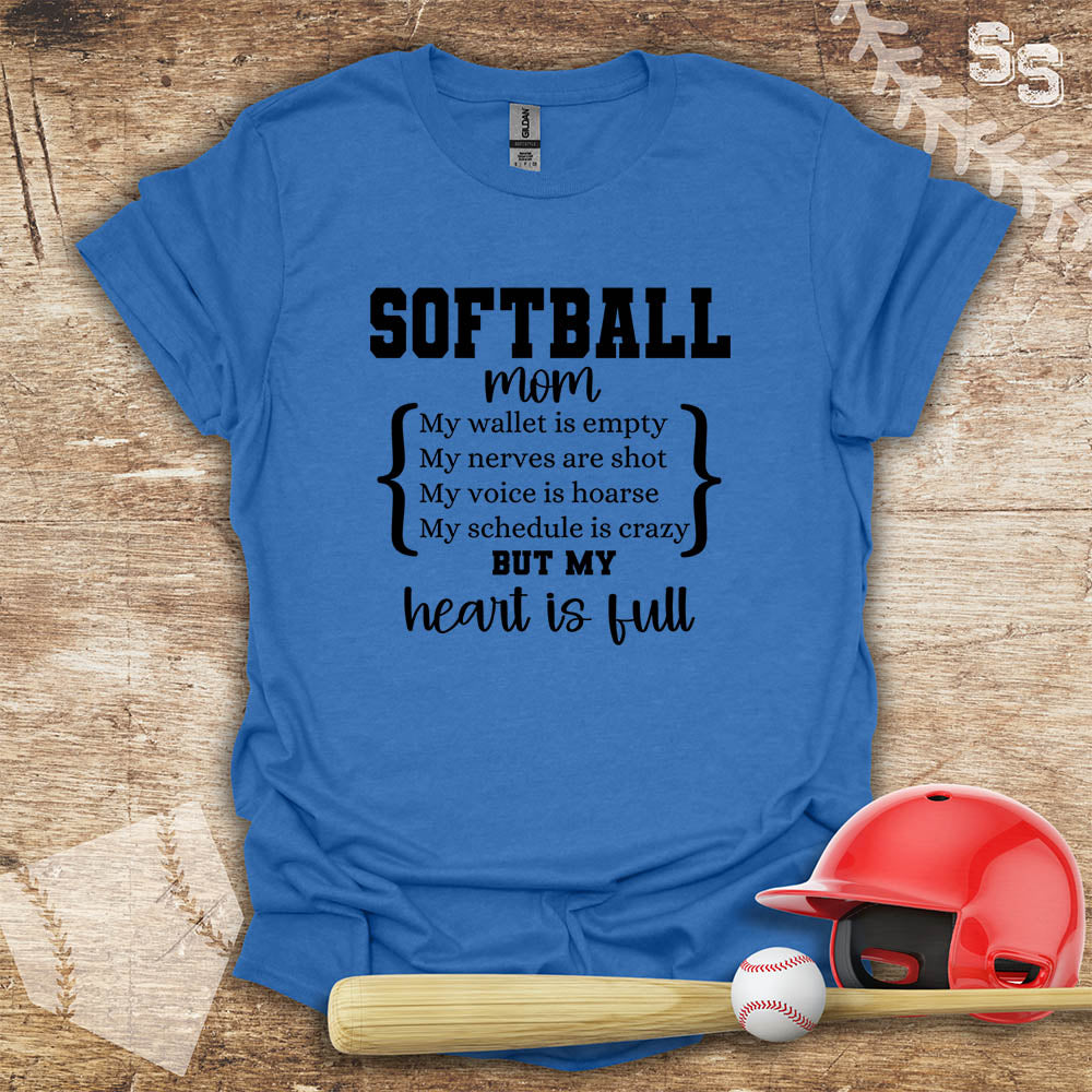 Softball Mom Full Heart