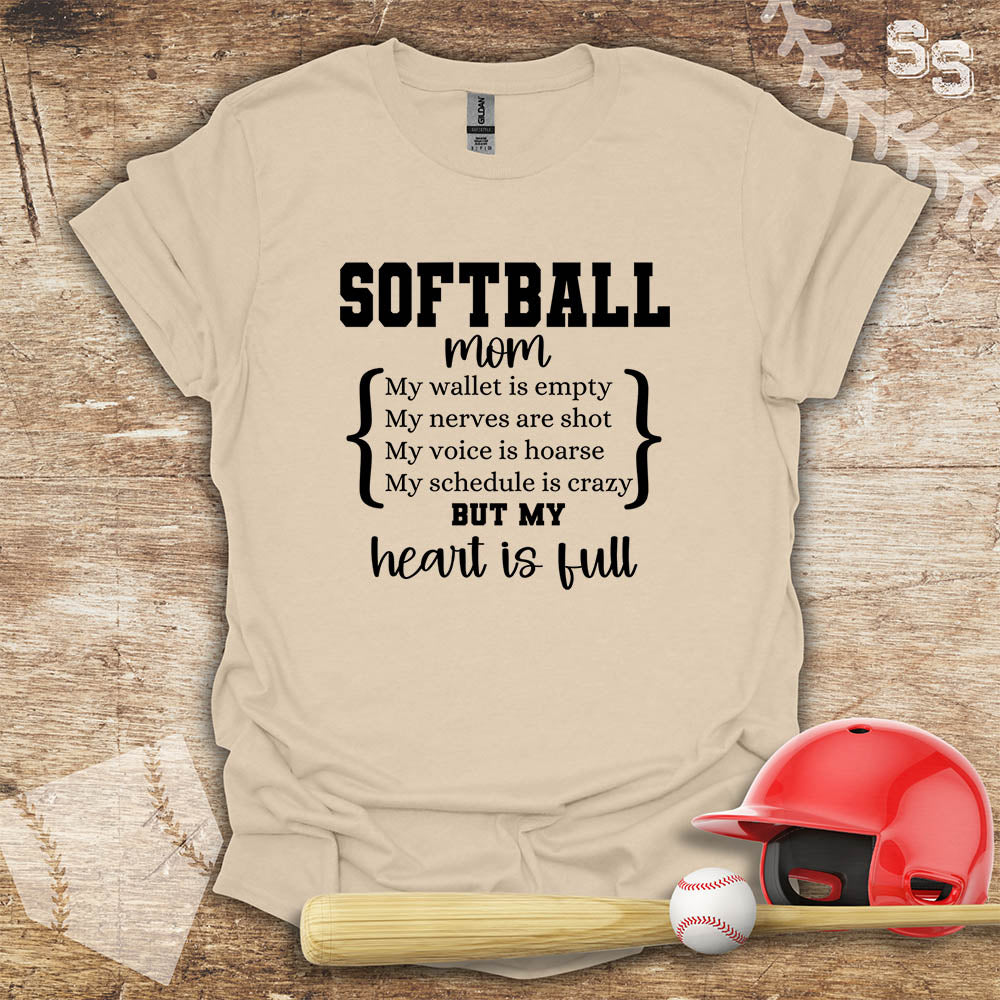 Softball Mom Full Heart