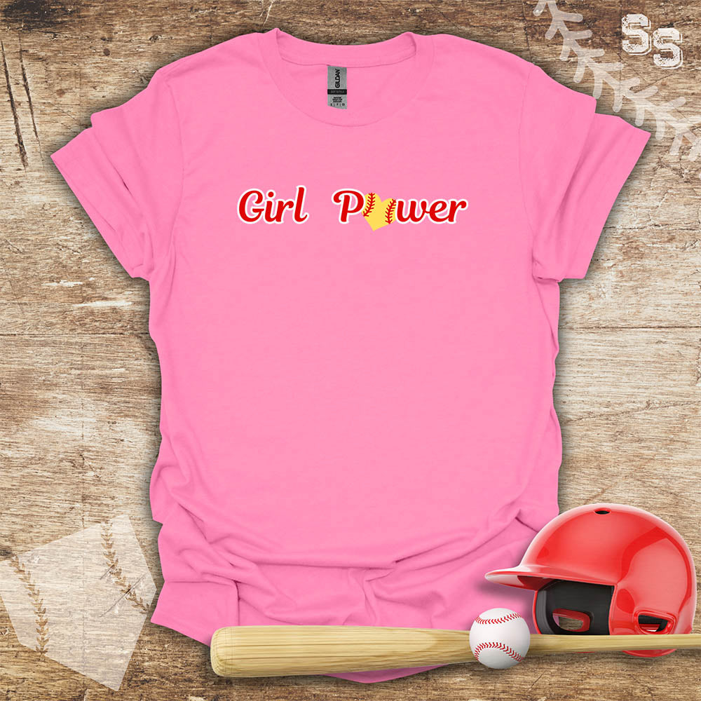 Softball Red Girl Power