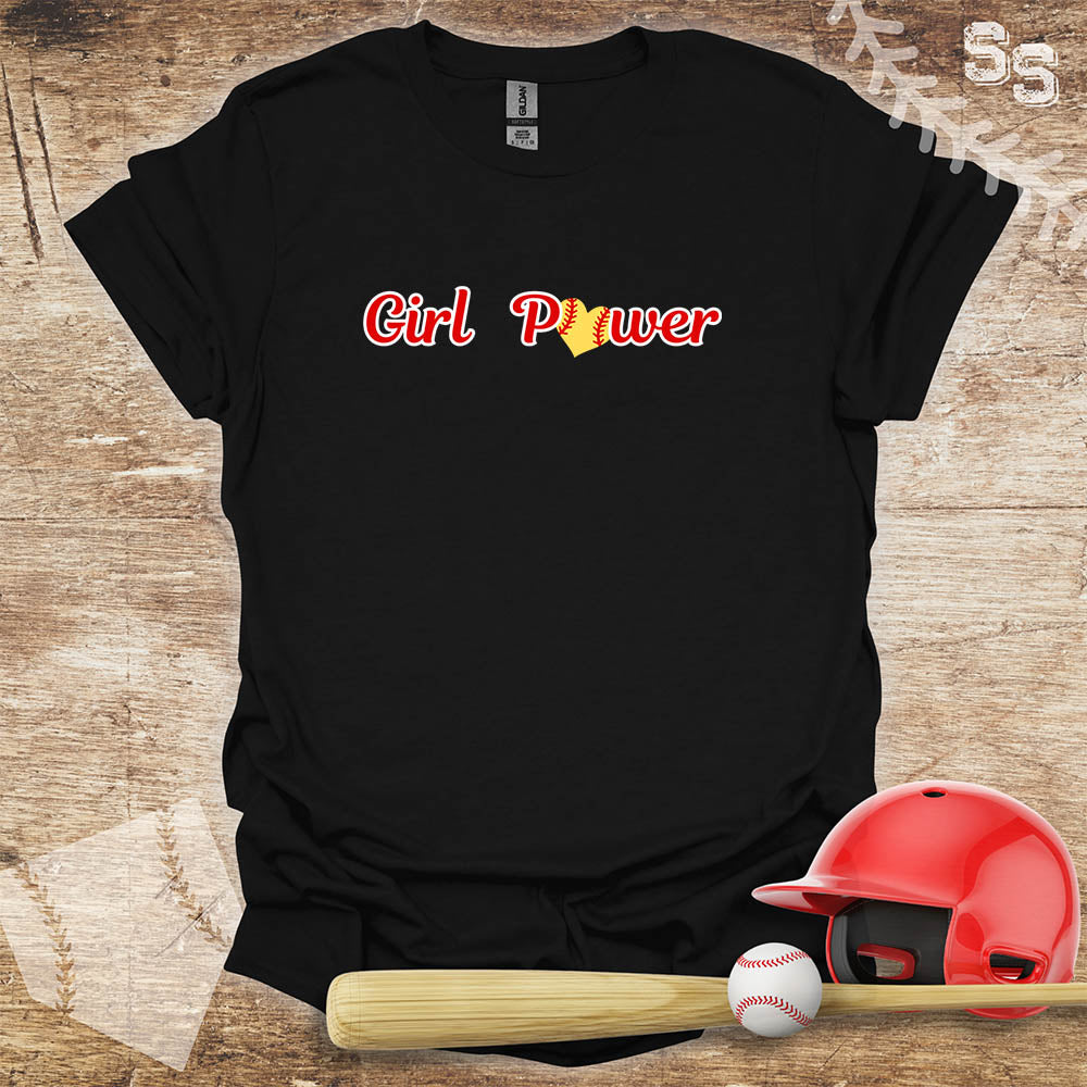 Softball Red Girl Power