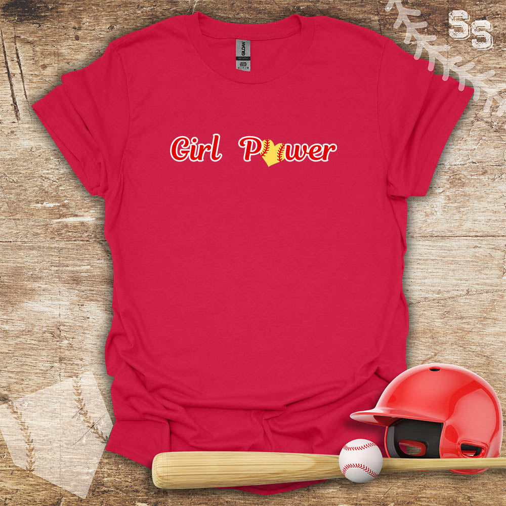 Softball Red Girl Power