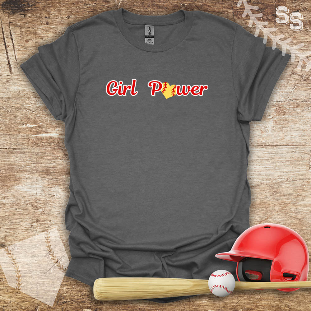 Softball Red Girl Power