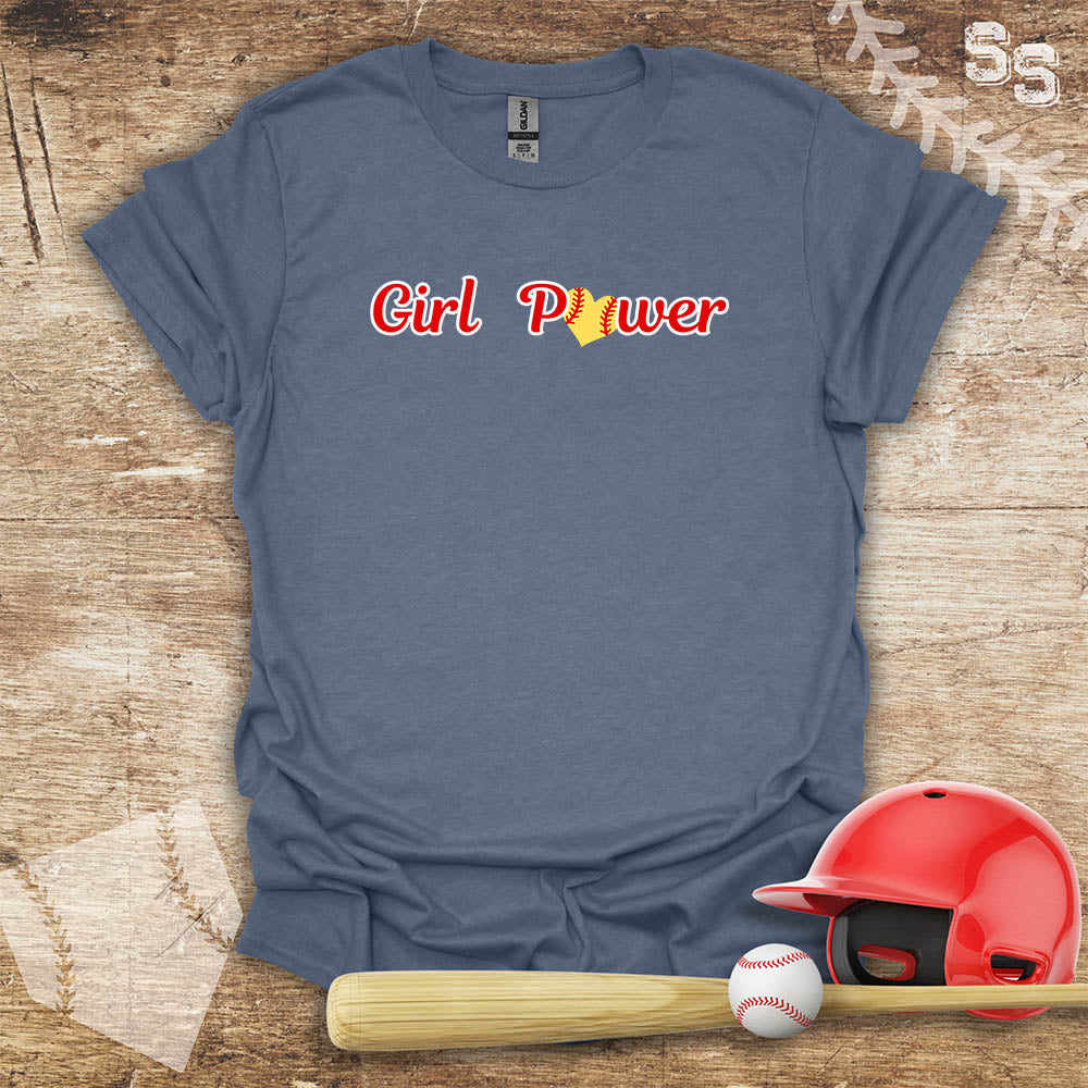 Softball Red Girl Power