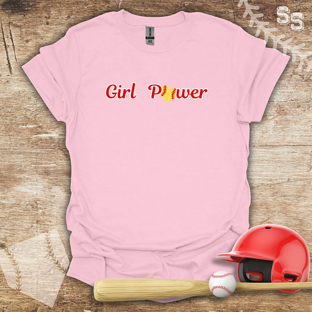 Softball Red Girl Power