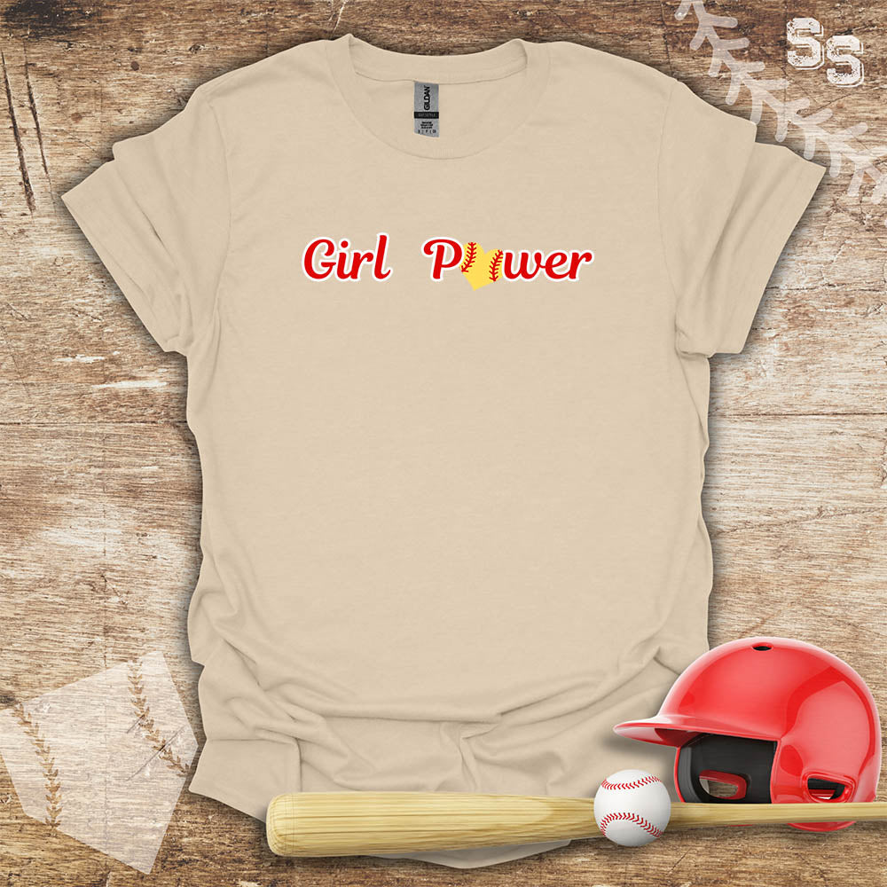 Softball Red Girl Power