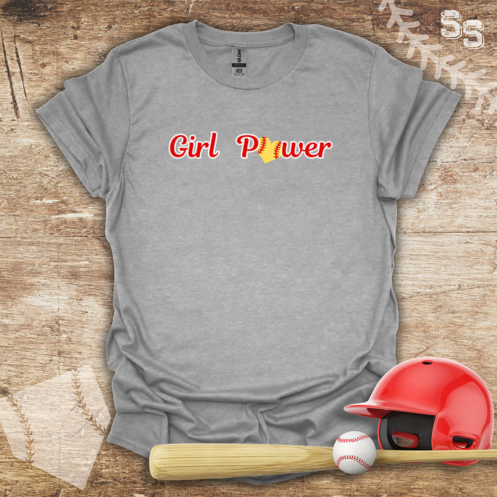 Softball Red Girl Power
