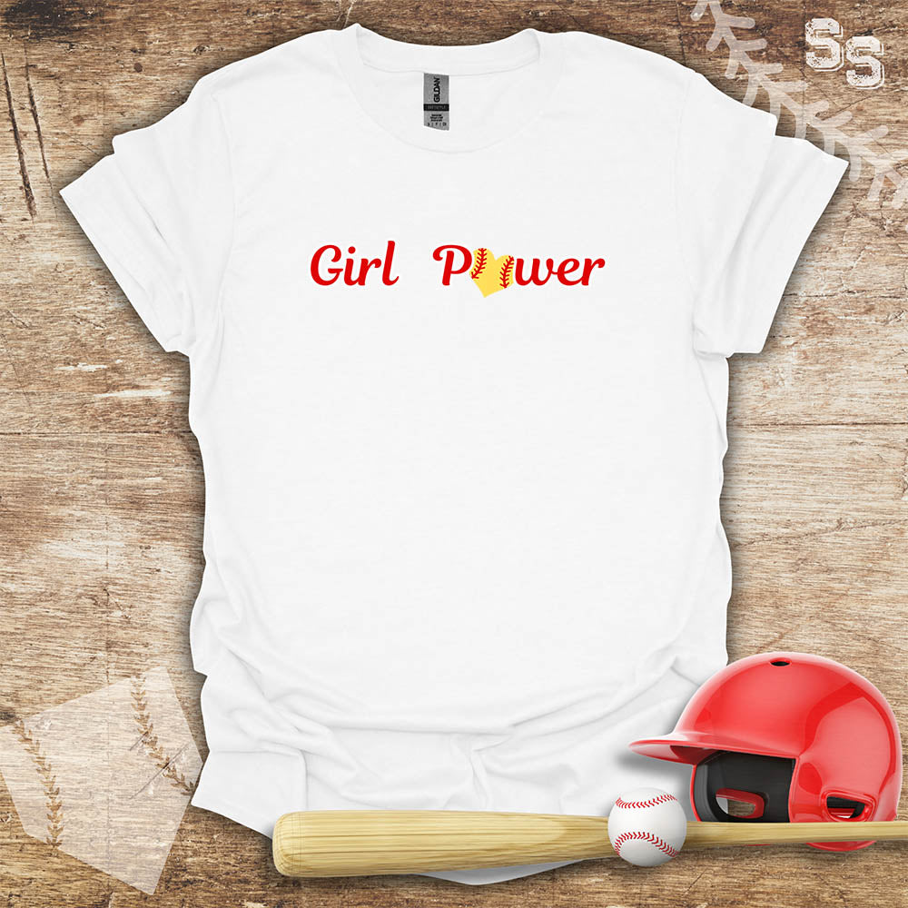 Softball Red Girl Power