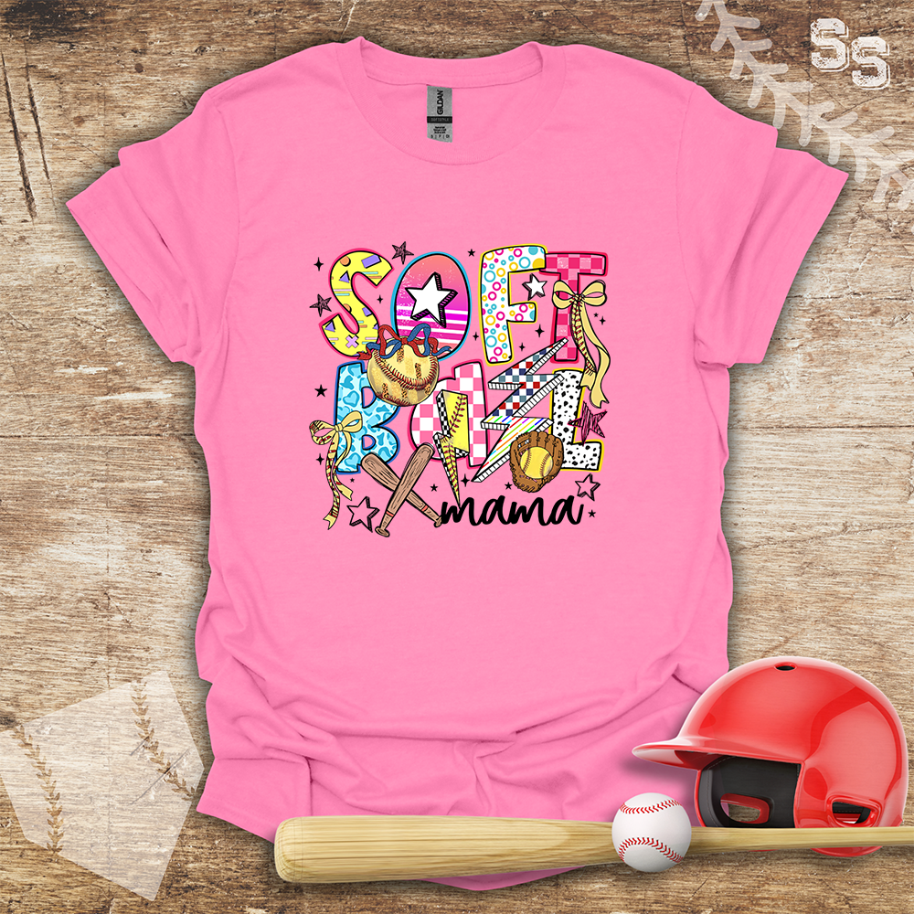 Softball Bold Letters Mama