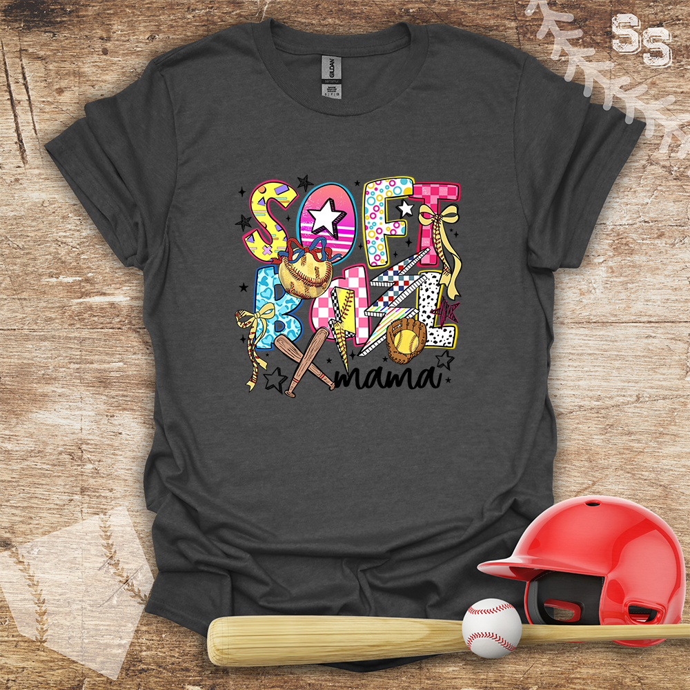 Softball Bold Letters Mama