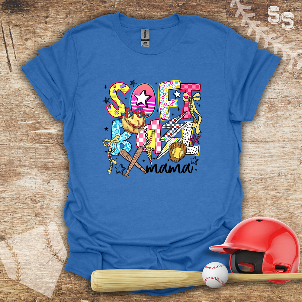 Softball Bold Letters Mama