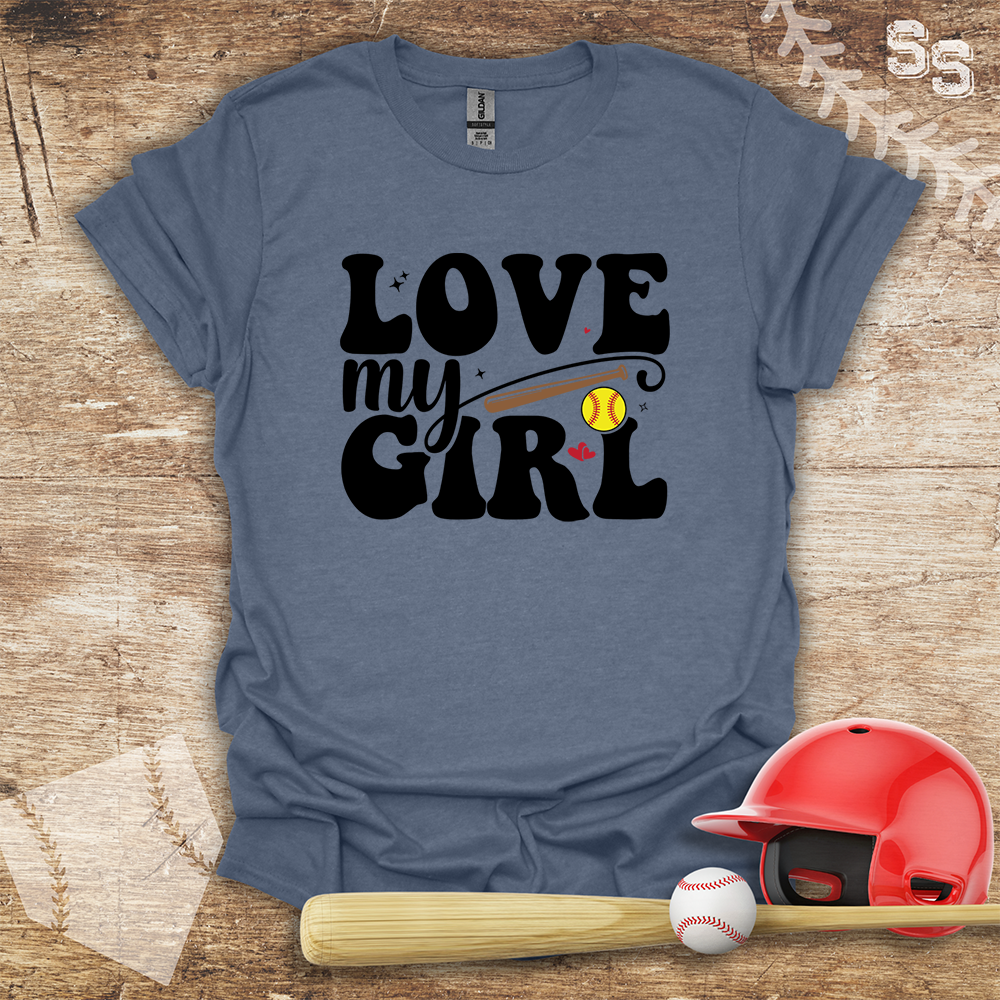 Softball Love My Girl