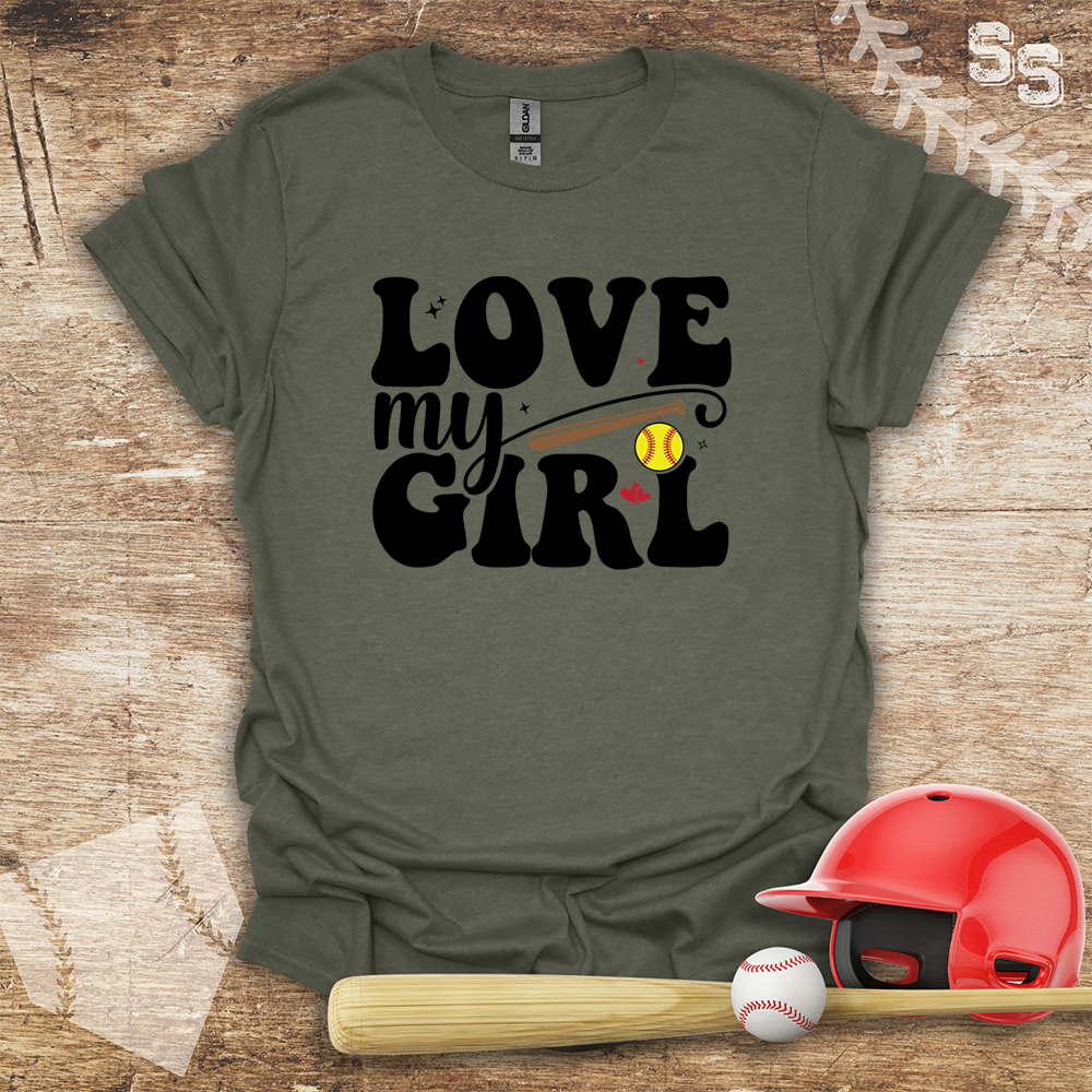 Softball Love My Girl