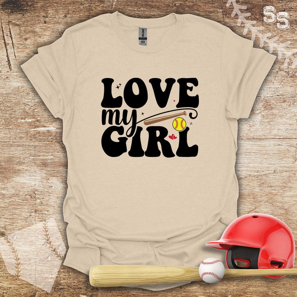 Softball Love My Girl