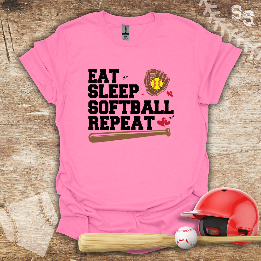 Softball Eat Sleep Repeat