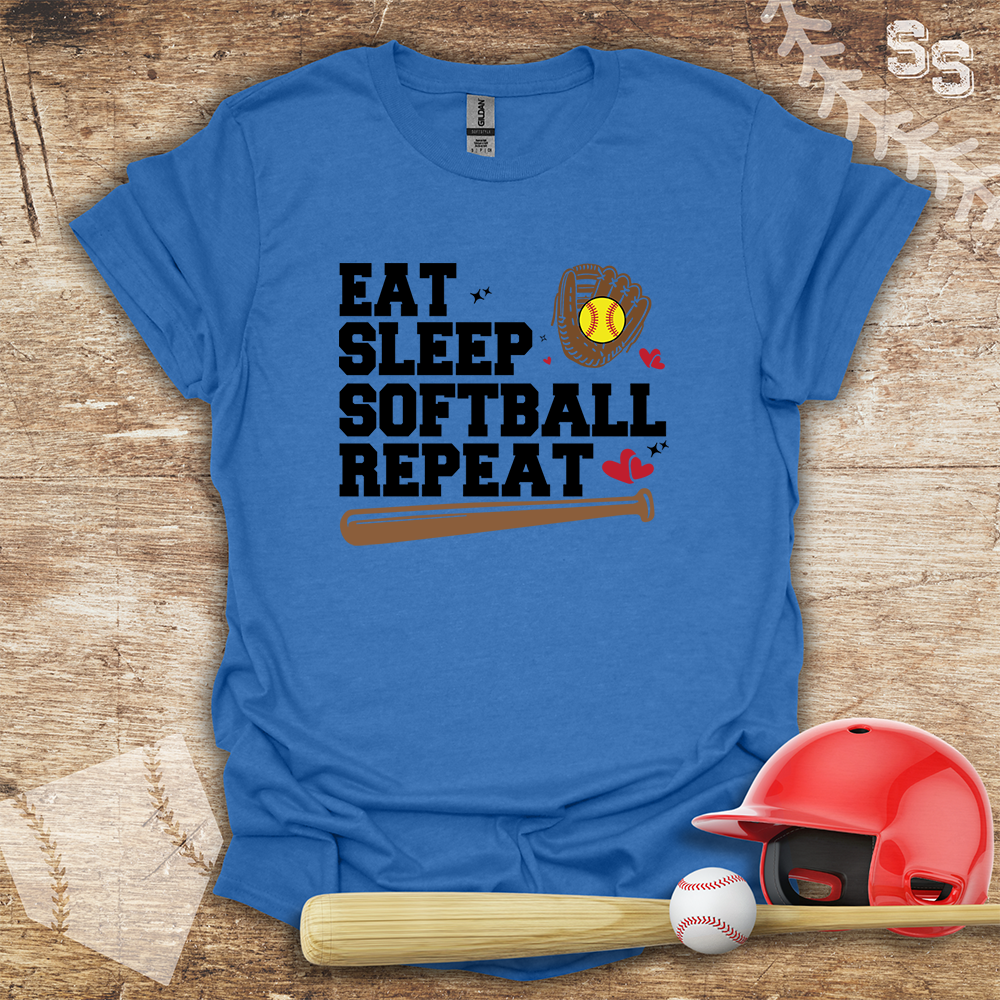 Softball Eat Sleep Repeat