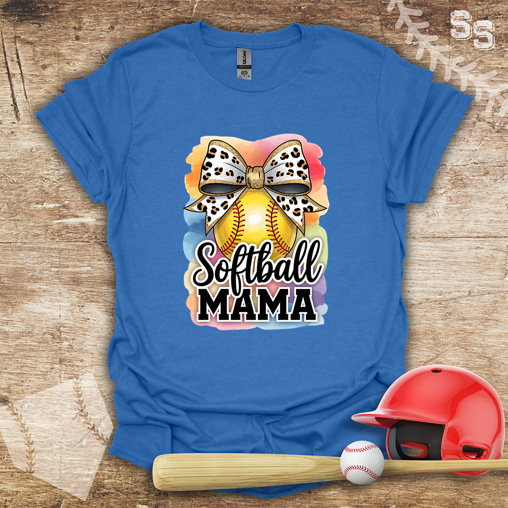 Softball Mama Watercolor Background